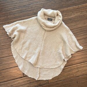 Wooden Ships Cream Cowl Neck Sweater / Poncho NWT!